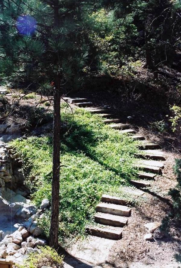 Charles Seha Professional Landscape Designer in Rochester, Minnesota -  Home exterior stone steps and walkways