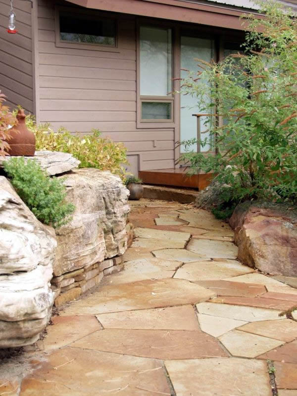 Charles Seha Professional Landscape Designer in Rochester, Minnesota -  Home exterior stone steps and walkways